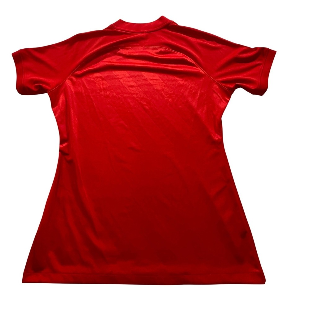 Nike Soccer Jersey Women Medium Red Dri-FIT Short Sleeve Athletic Training Shirt - Picture 2 of 8